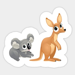 Cute Australian Animals Sticker